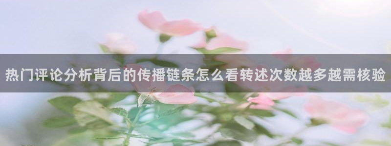 吃瓜爆料话题：热门评论分析背后的传播链条怎么看转述次数越多越需核验